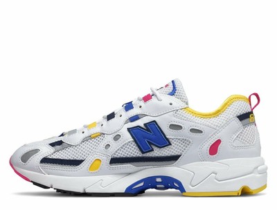 new balance white and yellow