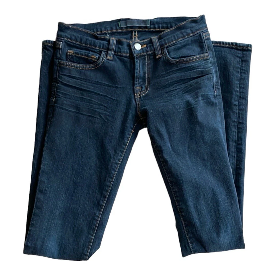 J Brand Dark Blue/BLK 912 The Pencil Leg Jeans Size 25/XS/2 - Image 4 of 4