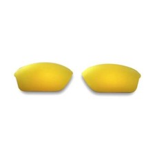 Walleva 24 Gold Polarized Replacement Lenses For Oakley Half Wire XL