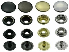 Druckknöpfe Ring-Feder Knöpfe Snaps Buttons...