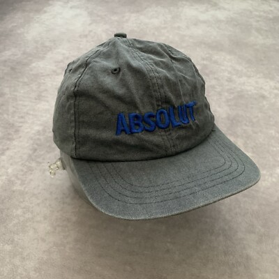 Vintage 90s Absolut Vodka Snapback Hat Adjustable Alcohol Citron Kurant Peppar