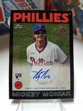2021 Topps Update 1986 Topps Baseball Auto Black #86B-MM Mickey Moniak 137/199