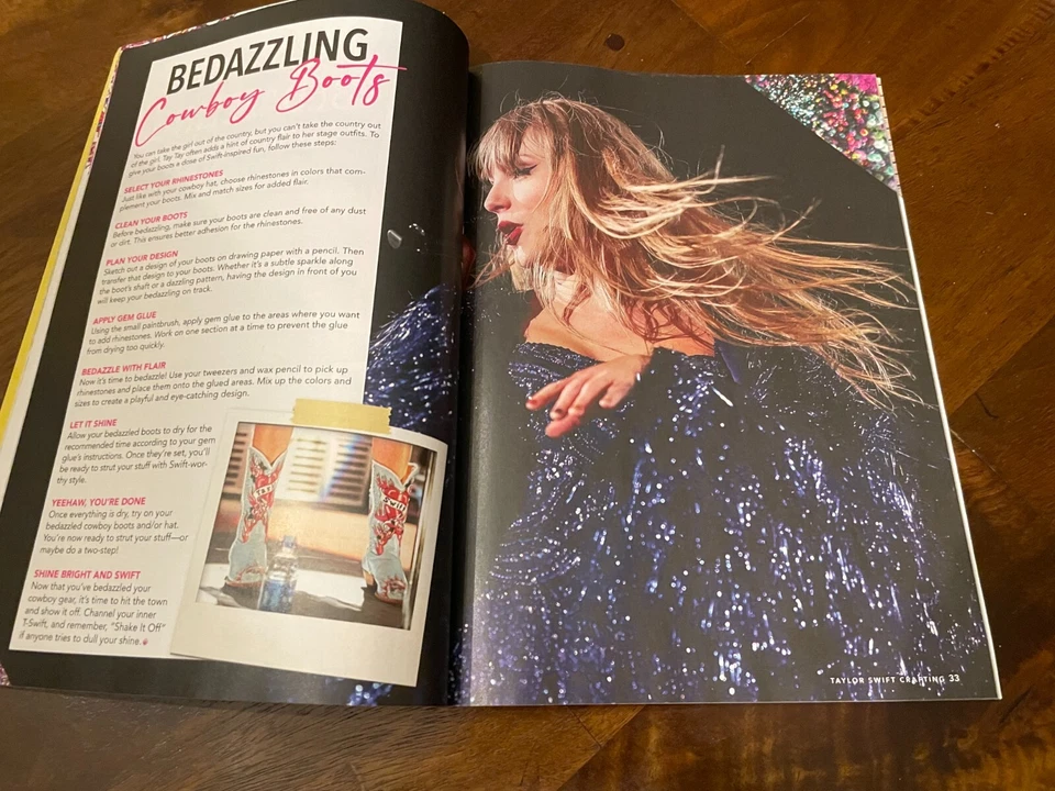 TAYLOR SWIFT AT HOME CRAFTING GUIDE MAGAZINE 2024 A360 MEDIA DIGEST swiftie Foto 4 de 4