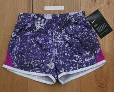 Nike Girl Running Shorts Purple, Fuchsia White DRI-FIT