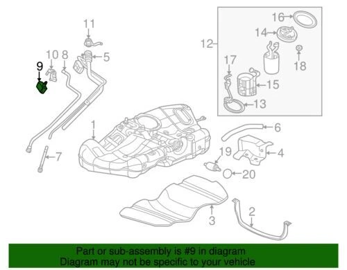 Válvula de control de purga genuina GM 2000-2004 Saturn L300 L200 LW200 L100 LS 12569751 Foto 2 de 2