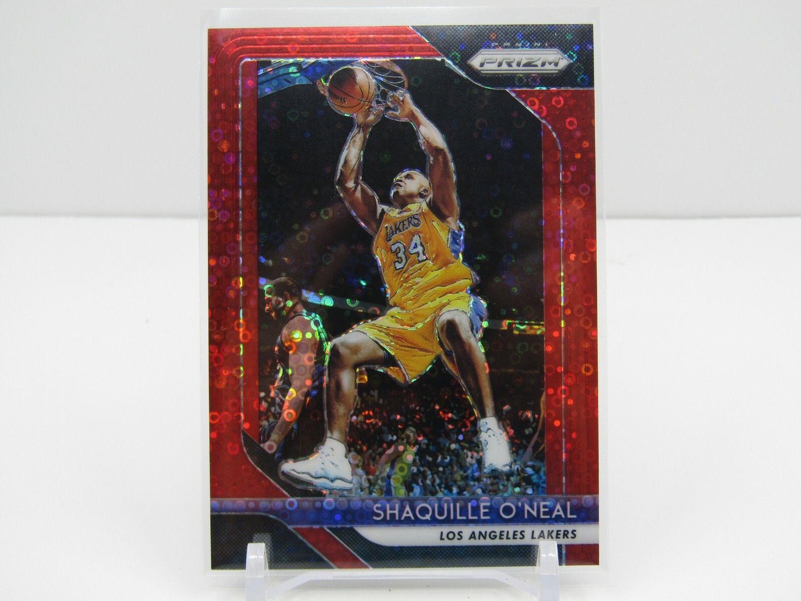 SHAQUILLE O'NEAL 2018-19 PRIZM FAST BREAK RED PRIZM #124/125- LAKERS