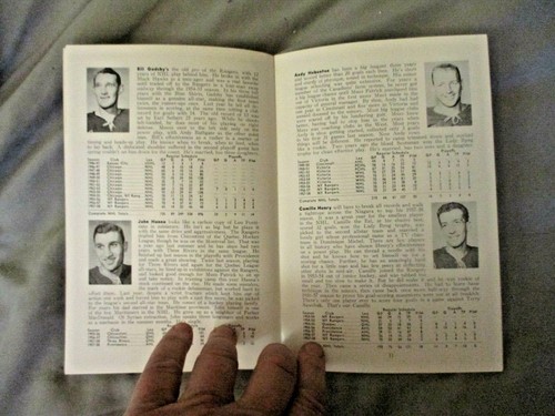 1958-59 NEW YORK RANGERS MEDIA GUIDE YEARBOOK 1959 Program BLUE BOOK Press Book - Picture 6 of 12