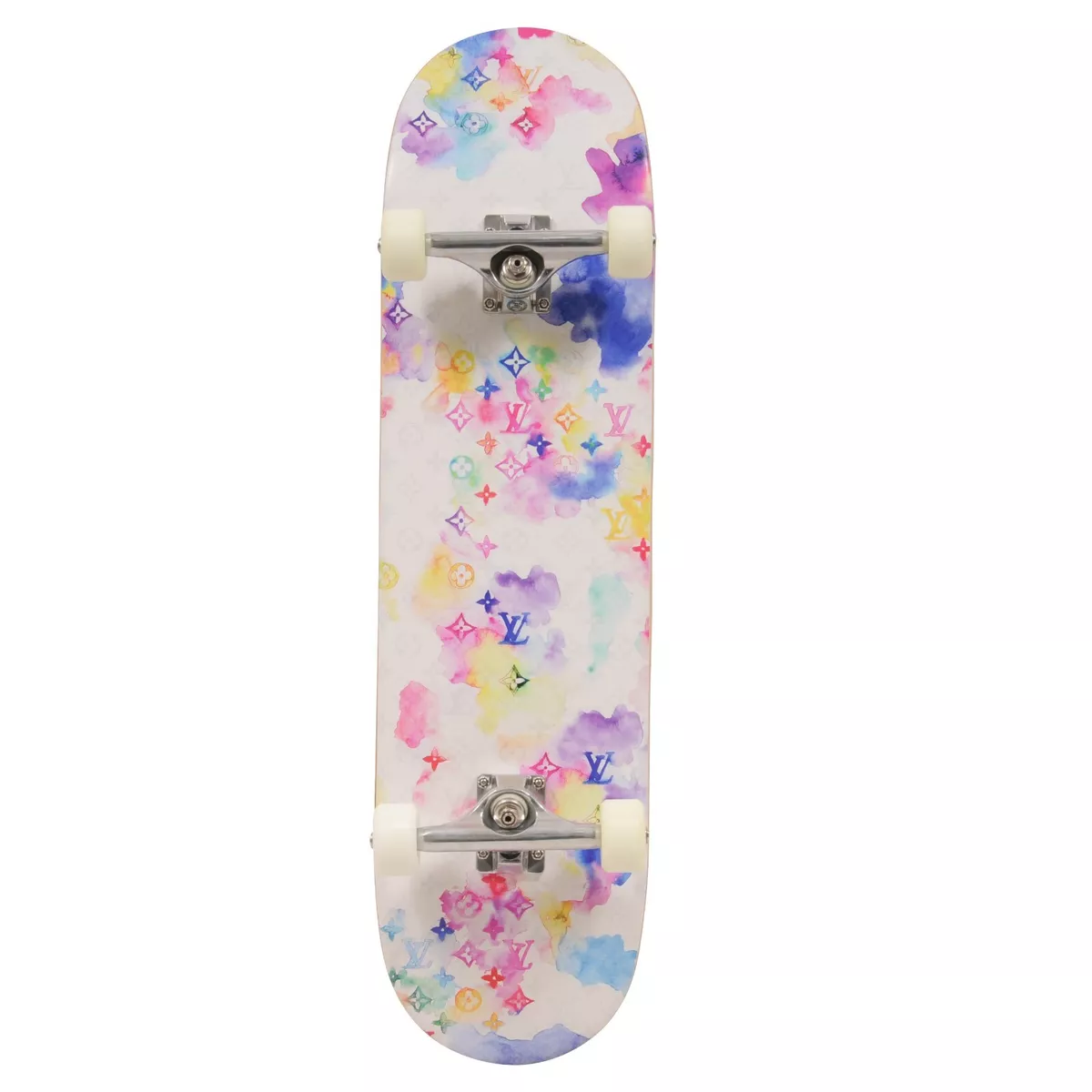 Louis Vuitton Watercolor Pattern Skateboard Release