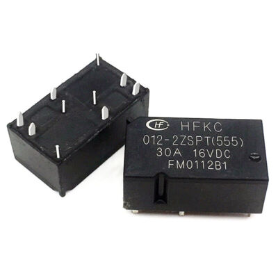 2PCS HFKC 012-2ZSPT 12VDC 10Pins Power Relay #A6-3
