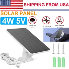 5V Solar Panel Charger for Ring Spotlight Stick Up Camera Doorbell Solar Charger