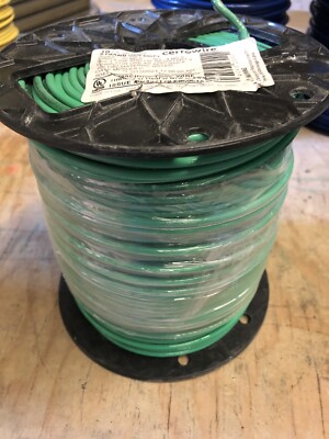 Green 10 AWG STRANDED WIRE - 500 FT 600V THHN-2 OR THWN