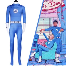 Cosplay Mr Fantastic Four Reed Richards Jumpsuits Belt Gloves Superhero Suits