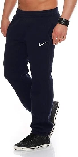 Nike Mens Joggers Navy Club Tick Fleece Bottoms Pants Air Track Sweatpants Pant