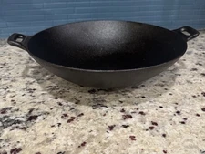 12” Utopia Kitchen Cast Iron Wok