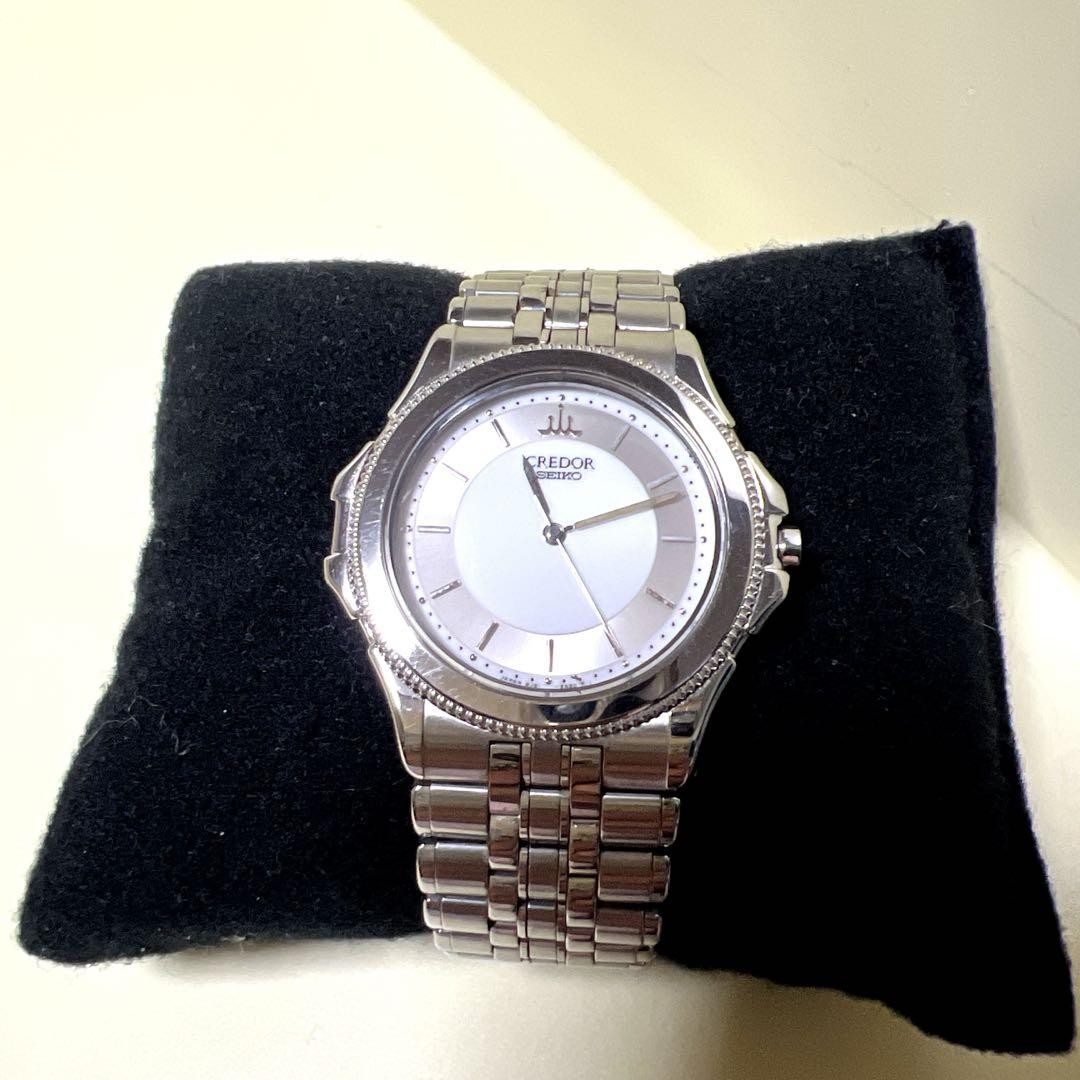 CREDOR パシフィーク 8J81-6A20 18Kベゼル メンズユニセックス Credor Pacifique 8J81-6A20 18K Gold Bezel Men's Unisex Watch