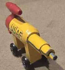 2⅜" Yot Toys Thunder Bird USAF Taiwan 1970s Die-Cast Space Rocket Parts / Repair