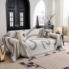 Boho Couch Cover Super Soft Couch Covers for 2-3 Cushion Couch Sofa, Modern G...