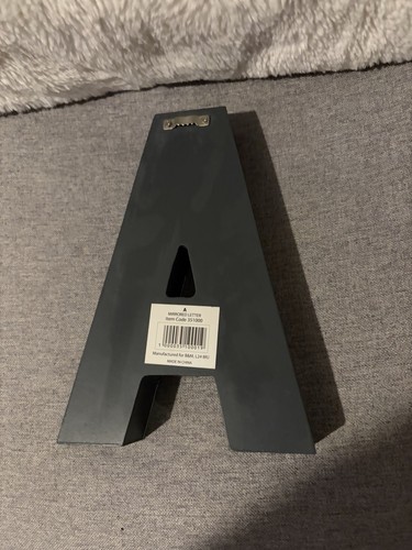 Mirrored Letter ‘A’ Ornament - Picture 4 of 4