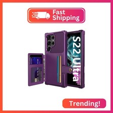 Tcaraersing Wallet Case for Samsung Galaxy S22 Ultra, Compatible with Magnetic C