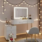 31" Hollywood Makeup Vanity Mirror Dimmable LED Lighted 3 Modes Lighted Mirror