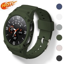 For Samsung Galaxy Watch 8 40mm/44mm Silicone Case Band Protective Cover Strap