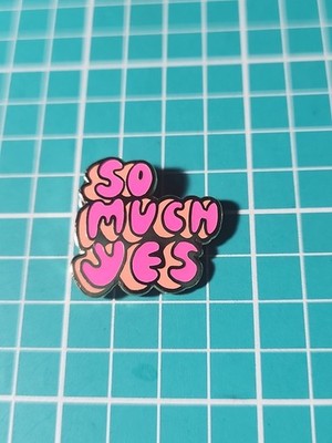 So Much Yes By Yellow Owl Workshop Gold Tone Lapel Pin