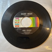 Bing Crosby-Silent Night 45 RPM 1955 Vg Condition
