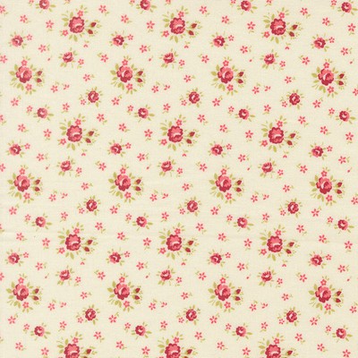 MODA - Lyda Rose by Bunny Hill Designs - Petite Rose Small Floral - Porcelain