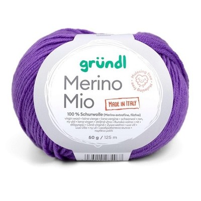GRÜNDL WOLLE MERINO MIO 50 G VIOLETT 100G/10,78 EUR NEU