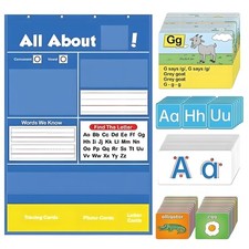 Alphabet Learning Pocket Chart Learning Center Alphabet A-BC Flashcard Learning