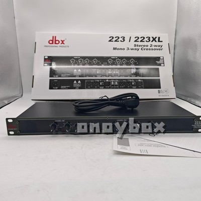 NEW DBX 223XL Stereo 2-Way/Mono 3-Way with XLR Connectors Crossover 110V 50/60Hz