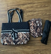Ngil Camo w/ Black Trim Quilted Diaper Bag New with tags
