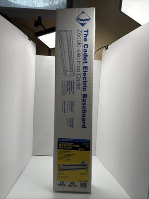 Cadet 2F500W 500W 240V, 30 inch Electric Baseboard Heater, White New