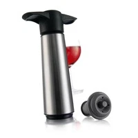VacuVin Vacu Vin Wine Saver Black Stainless Steel Plastic Steel 72064926