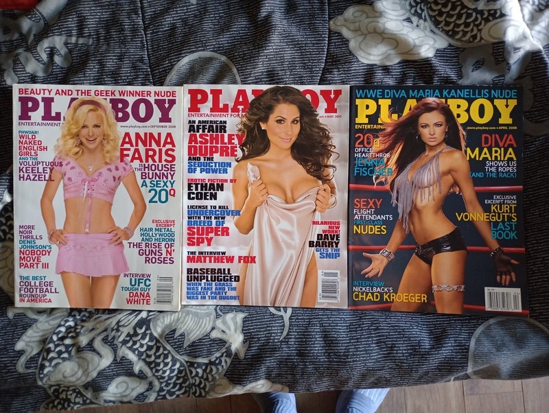 Playboys: September '08 issue, May '10 issue, April '08 issue
