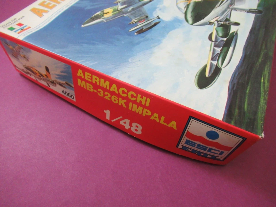 ESCI AERMACCHI MB-326K "IMPALA" SCALA 1/48 CON LA SCATOLA IN FOTO - Immagine 2 di 4