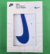 Nike Icon Air Force 1 Sneaker Men's Card Wallet White Blue - NWT - AF1