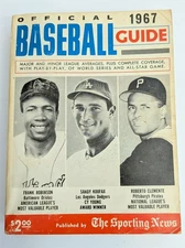 Vintage 1967 The Sporting News Baseball Guide Book