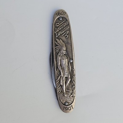 Antique 1907 Jamestown Exposition Pen Knife Morgan N.Y. Solingen Germany