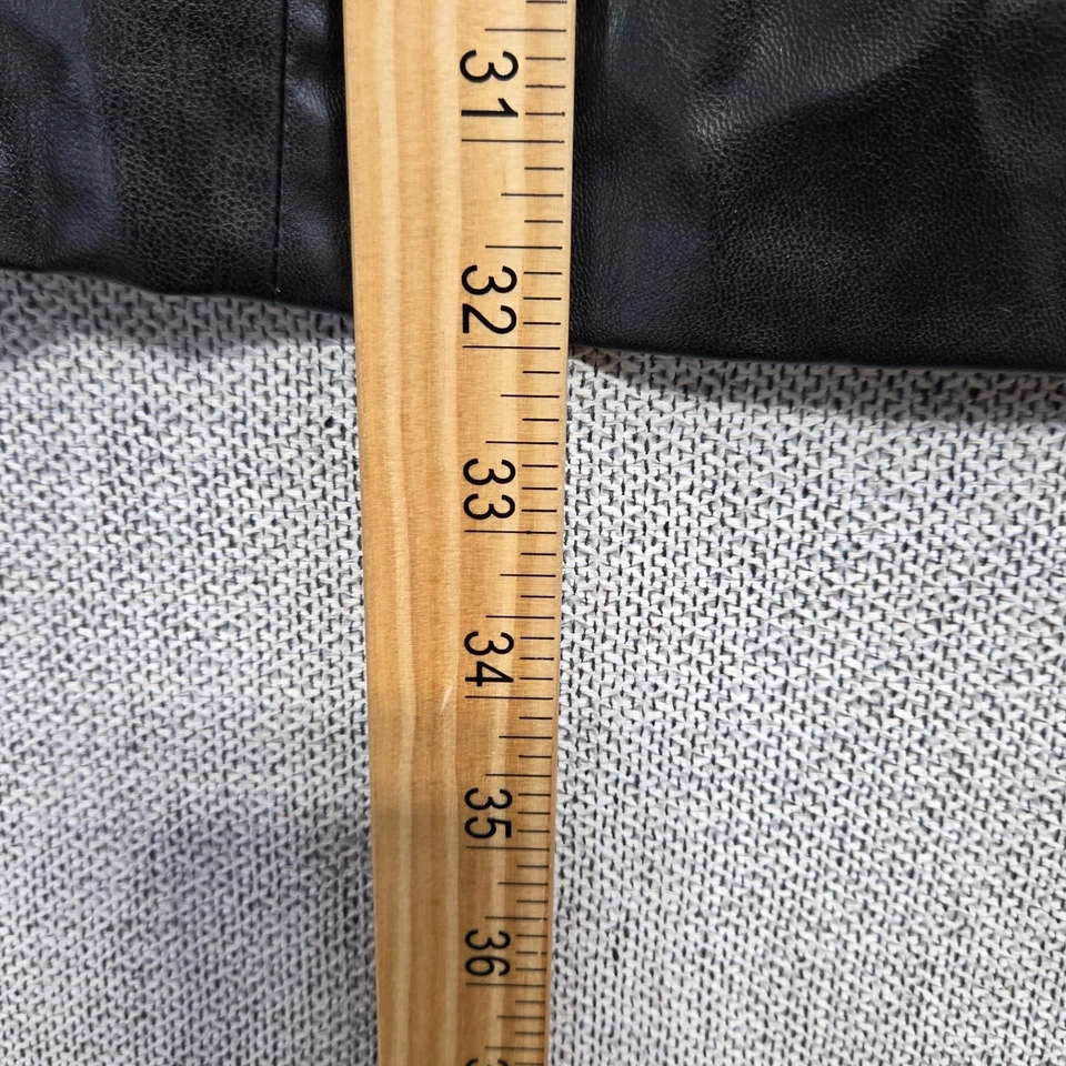 Zara Sleeveless Soft Faux Leather Black Sheath Dress Size XS Sleeveless - Image 3 of 4