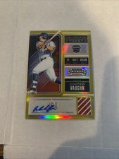 ANDREW VAUGHN 2018 ELITE EXTRA CONTENDERS OPTIC GOLD #D 8/10 USA AUTO BREWERS RC