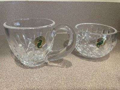 Waterford Cut Crystal Lismore Cream and Sugar Bowl Set. New Without Box.