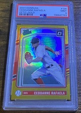 Ceddanne Rafaela 2024 Panini Donruss Optic Rated Prospect Gold /10 PSA 9 MINT