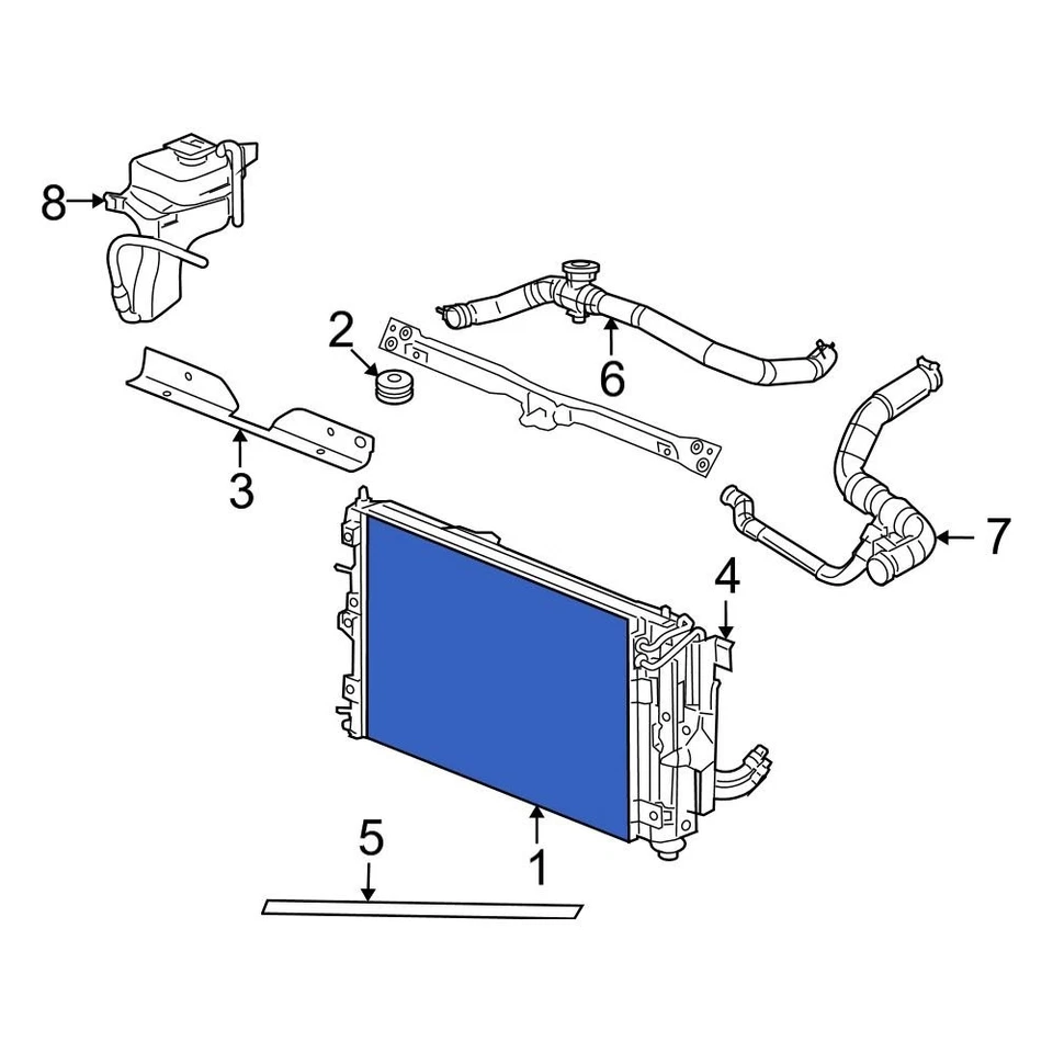 For Jeep Patriot 2007-2017 Jeep 68004049AB Radiator Foto 3 de 4
