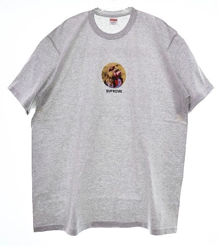 Supreme 24Ss Miss Piggy Tee XL T shirt imprimé manches courtes col rond gris ancien