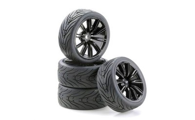Carson Modelsport 1:10 Räderset Doppelspeichen in schwarz  4 St. 500900540