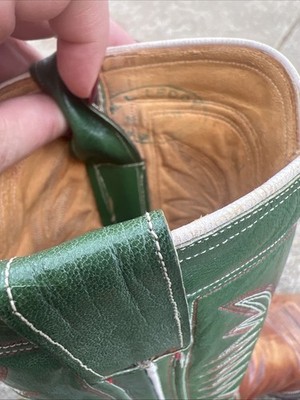 Vintage ML Leddy Custom Cowboy Boots Pre-Owned Size 7 | eBay