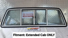 🏅OEM Toyota Pickup EXTENDED CAB Rear Sliding Window Back Glass 1989-1995 👀