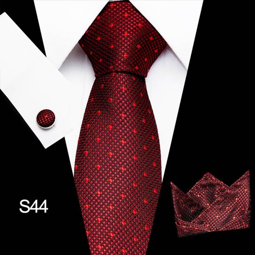 Krawatte + Einstecktuch + Stulpen SET Hochzeit Busniess Herren Binder Schlips - Bild 61 von 79