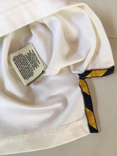 Women’s Vtg Ralph Lauren Rugby Cotton Blend short Sleeve Polo Shirt Size L Rare - Picture 7 of 9